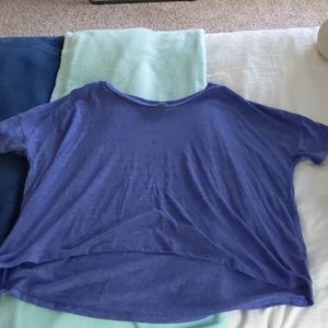 Old Navy plain blue cotton shirt.